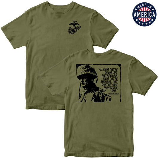 USA Chesty 2-Sided OD Green Tee