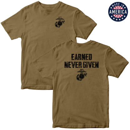 USA Earned Never Given Coyote Tee