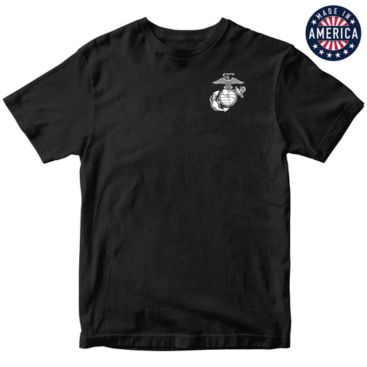 USA EGA Chest Seal Black Tee