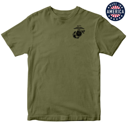 USA EGA Chest Seal OD Green Tee