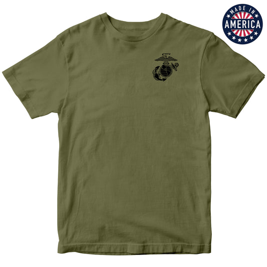 USA EGA Chest Seal OD Green Tee