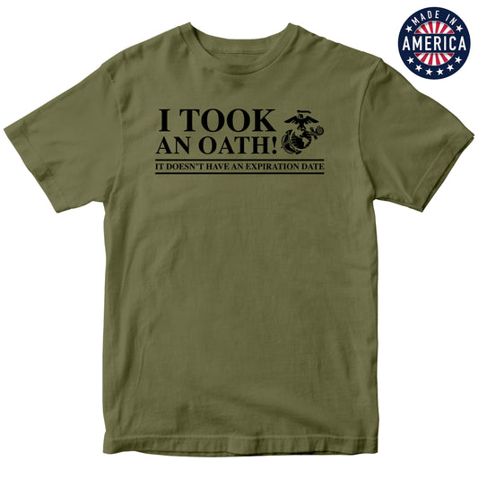 USA I Took An Oath OD Green Tee