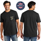 USA Old School Sand Chest Seal Black Pocket Tee