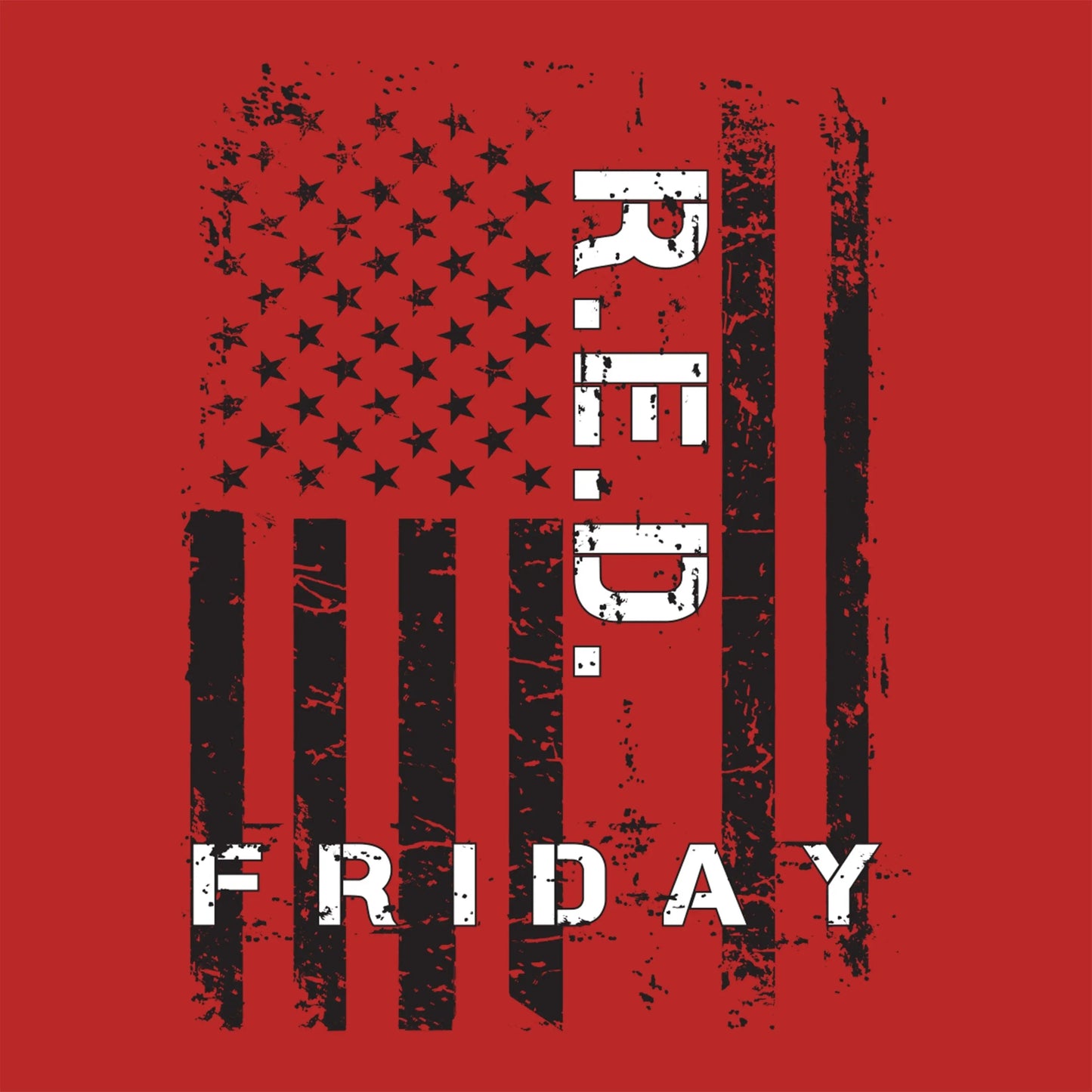 USA Red Friday 2-Sided Freedom Flag Red Tee