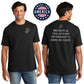 USA Discover Strength 2-Sided Black Tee