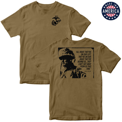 USA Chesty 2-Sided Coyote Tee