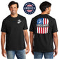 USA Freedom Isn't Free 2-Sided Black Tee