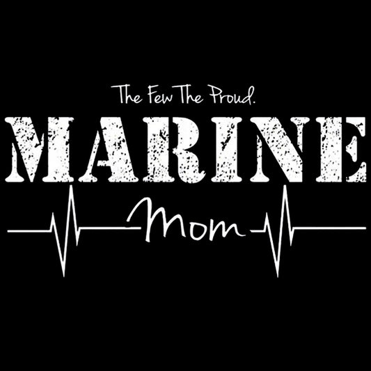 USA Marine Mom Women's Black V-Neck Tee