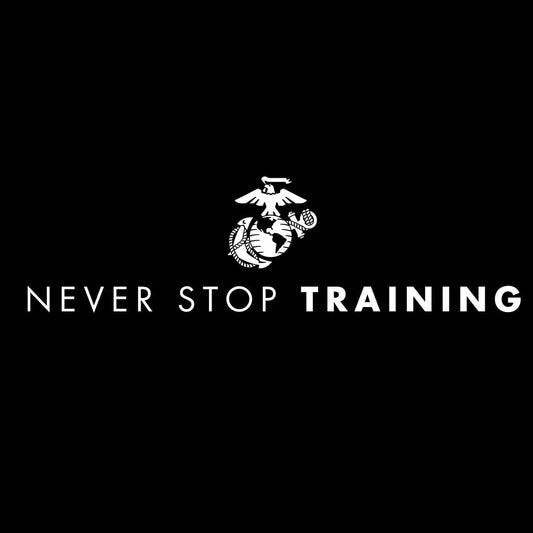 USA Never Stop Training Black Tee