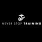 USA Never Stop Training Black Tee