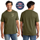 USA Old School Sand Chest Seal OD Green Tee