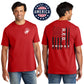 USA Red Friday 2-Sided Freedom Flag Red Tee