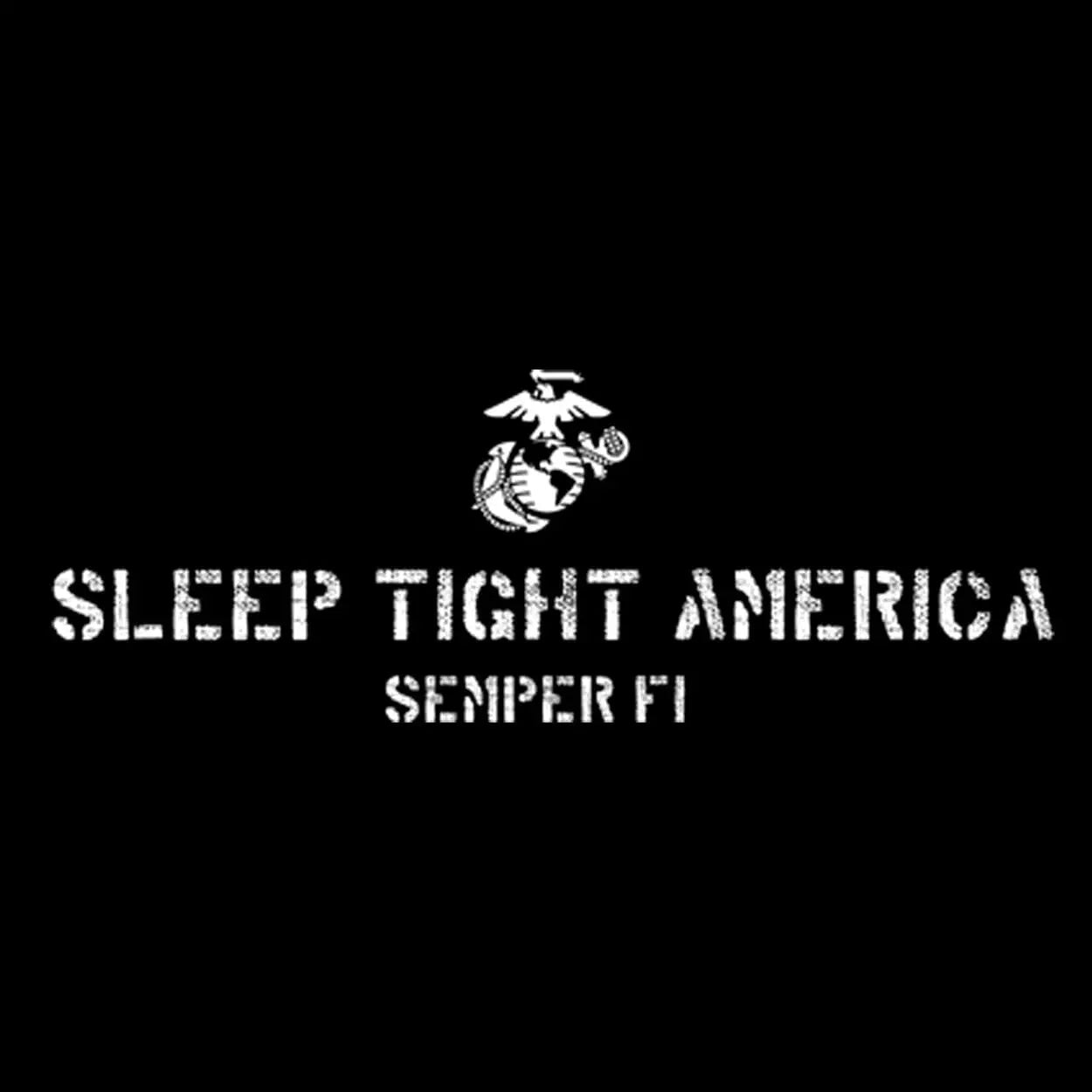 USA Sleep Tight Black Tee