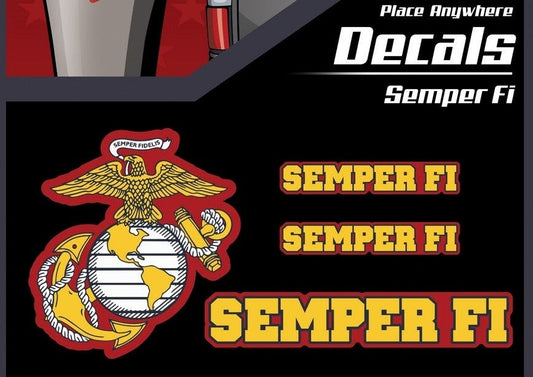 USA Semper Fi and Eagle Globe and Anchor Decals